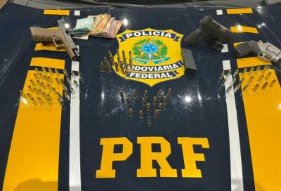 Imagem da notícia PRF prende trio armado na BR-158, em Paranaíba; autores planejavam roubar caminhonetes em Uberlândia